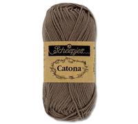 Frida's Wollhaus Scheepjes 10 g Catona 100% algodón para tejer o hacer ganchillo, Amigurumi, 113 colores (507 | Chocolate)