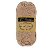 Frida's Wollhaus Scheepjes 10 g Catona 100% algodón para tejer o hacer ganchillo, Amigurumi, 113 colores (506 | Caramel)