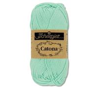 Frida's Wollhaus Scheepjes 10 g Catona 100% Algodón para Tejer y Crochet Amigurumi 113 Colores (385 | Cristalino)