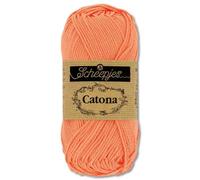 Frida's Wollhaus Scheepjes 10 g Catona 100% Algodón para tejer y punto de ganchillo Amigurumi 113 colores (410 | Rich Coral)