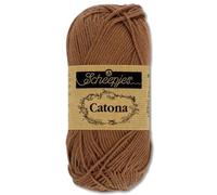 Frida's Wollhaus Scheepjes 50 g Catona 100% algodón para tejer y hacer ganchillo Amigurumi 109 colores (157 | Root Beer)