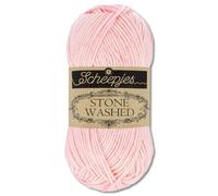 Frida's Wollhaus Scheepjes 50 g de lana para tejer y ganchillo, lavada a la piedra, sedosa y suave, 36 colores (820, cuarzo rosa)