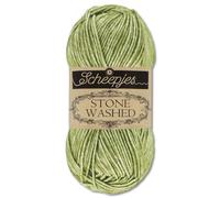 Frida's Wollhaus Scheepjes 50 g Stone Washed para tejer y hacer ganchillo, lana suave como la seda, 36 colores (806 | Canada Jade)