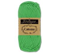 Frida's Wollhaus Scheepjes Catona 100% Algodón 100% Lana de punto de ganchillo 113 colores (389 | Apple Green)