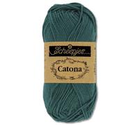 Frida's Wollhaus Scheepjes Catona - Lana para tejer y ganchillo - 10 g - 100% algodón - 113 colores (244 - Spruce)