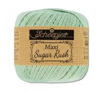 Frida's Wollhaus Scheepjes Maxi Sugar Rush Ovillo de 50 g para ganchillo, algodón, 87 colores (402 | Silver Green)