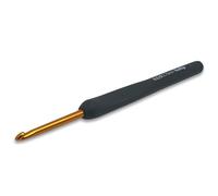 Frida's Wollhaus Tulip Etimo gancho de crochet con Softgrip Oro Negro punta de gancho suave 14 tamaños (negro oro, 3,75)