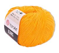 Frida's Wollhaus YarnArt 50 g para tejer y hacer ganchillo Amigurumi, lana para bebé en colores pastel 63 colores (35 | Amarillo Sol)