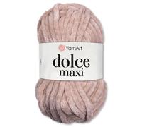 Frida's Wollhaus YarnArt Dolce Maxi 771 - Ovillo de lana de chenilla para tejer (200 g, aterciopelada, muy gruesa), 19 colores (arena)