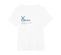 FridaTM x Frida Kahlo - Resilient Heart Camiseta, Mujer Tallas Grandes, Blanco, 2XL Grande