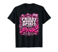 Friday Night Spirit Turns Pink: Camiseta para concienciar sobre el cáncer de Mama Camiseta gráfica económica