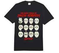 Friday The 13th Faces of Jason Vorhees Comfort Colors Adult Heavyweight T-Shirt