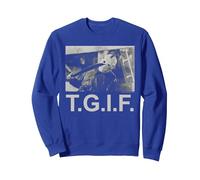 Friday The 13Th Jason TGIF Sudadera, Unisex para Adultos, Azul Real, L