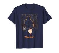 Friday The 13Th Part 3 Poster Camiseta, Hombre, Azul Marino, S