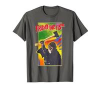 Friday The 13Th Retro Game Camiseta, Hombre, Asfalto, 5XL