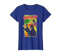 Friday The 13Th Retro Game Camiseta, Mujer, Azul Real, XXL