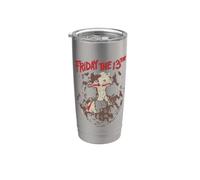 Friday the 13th Rough Mask Vaso térmico de acero inoxidable de doble pared