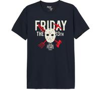 Friday the 13th Uxfridmts002 Camiseta, Azul Marino, S para Hombre