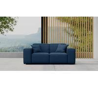 Friderik Sofá de 2 plazas para patio, comodidad elegante con tejido Odyssey para exteriores (Ocean)