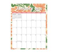 Fridge Calendar 2026 Planning Calendar for Home, Decorative Countdown Schedule Planner with Punch-In Tracker, Multi-Functional 12-Month Magnetic for Kitchen, 14,49 x 11,5 pulgadas