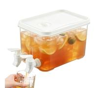 Fridge Dispenser 3L Drinking Pitcher Beverage Container Spigot Water Juice Storage Pitcher Clear Refrigerator Beverage Server Kitchen Storage Jug | Dispenser For Juice Cocktails Iced Tea K
