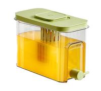 Fridge Drink Dispenser, Beverage Jug with Spigot, 10.39x4.88x7.32 inches, Leakproof Container Hot and Cold Drinks, Compact Water Dispenser for Kitchen Counter, Outdoor Gatherings