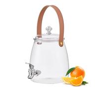 Fridge Drink Dispenser, Cold Beverage Container, Juice Pitcher Jug, Food Grade Material, Large Capacity Spout for Travel, Picnic, Party, Outdoor Kitchen, Camping, Home