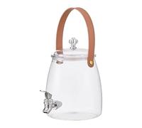 Fridge Drink Dispenser, Juice Container, Tea Pitcher, Food Grade Leakproof Spout 3.5l Clear Portable Jug for Outdoor Kitchen Party Picnic Travel Table Use, 16.3x6.3x9.06 pulgadas