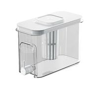 Fridge Drink Dispenser, Tea Container with Spigot, Kitchen Counter Beverage Server, Refrigerator Drink Storage, Ideal for Hot and Cold Drinks, Home Use, 10.39x4.88x7.32 inches