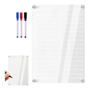 Fridge Dry Erase Board - Magnetic Clear Acrylic | 20x30cm To-Do List