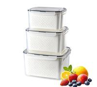 Fridge Fruit - Storage Containers, Reusable Produce Keeper With Removable C