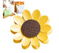 Fridge Magnet Clips, Sunflower Sealing Clips Set, 4 Inch 3D Food Storage Bag Clip with Magnetic Back for Snack Cereal Chip Salt Sugar Refrigerator Use, Cute Kitchen Organizer, Strong Grip Seal Clip