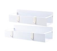Fridge Magnetic Cup, Water Bottle Organizer Rack, Strong Magnet Mug Shelf with 4 Hooks, Space-Saving Mount for Refrigerator, Washing Machine, Microwave Oven, Kitchen Wall Storage, 29x9.5x7.1cm