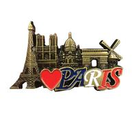 Fridge Magnets 3D France Paris Refrigerator Decor Souvenir Sticker, Kitchen Accessories for Party Decoration Travel Gift for Photographers Men Women Art Lovers Holiday Birthday Families Door Photo