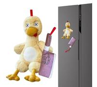 Fridge Magnets For Kids - Soft Cute Duck Magnetic Plush Doll