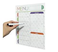 Fridge Planner Board - Dry Erase Whiteboard Sheet, Reutilizable Checklist and Schedule Board with Markers, Daily Shopping Reminder, Helps Organize Home Refrigerator, Family Activities Efficiently