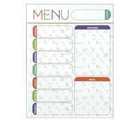 Fridge Planner with Magnetic Dry Erase Whiteboard Sheet 11,02 x 8,27 pulgadas for Kitchen, Reutilizable Checklist and Daily Schedule Organizer Shopping, Meal Planning, Work Efficiency