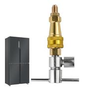 Fridge Quick Coupling, Brass Connector Fitting, 1/4 pulgadas Quick Connect Adapter for Refrigeration Maintenance, Multi-Purpose HVAC Tool for Washers and Air Acondicioners