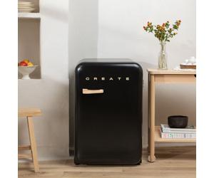 FRIDGE RETRO 107L - Frigorífico De Estilo Retro Negro
