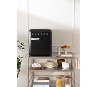 FRIDGE RETRO 48L - Frigorífico De Estilo Retro Negro & Blanco Roto