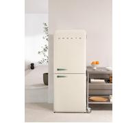 FRIDGE RETRO COMBI 401L - Frigorífico Combi De Estilo Retro Blanco Roto