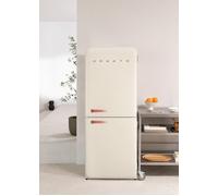 FRIDGE RETRO COMBI 401L - Frigorífico Combi De Estilo Retro Blanco Roto