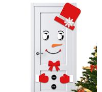 Fridge Stickers, Christmas Door Decals for Festive Home Decor, Easy Application with Removable Adhesive, Ideal for Kitchen, Living Room, Bedroom, Party, Birthday, Set of 12, 8x10 inches