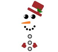 Fridge Stickers, Christmas Door Decals for Festive Home Decor, Easy Application with Removable Adhesive, Ideal for Kitchen, Living Room, Bedroom, Party, Birthday, Set of 12, 8x10 inches