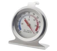 Fridge Thermometer - Stainless Steel Freezer Temperature Gauge, Precision Freezer Thermometer, Easy To Read Analog Meter, Cooler Temperature Meter For Home Kitchen Restaurant Rv Pantry