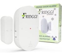 FRIDGGI - Alarma de Puerta de congelador con retardo de 60 Segundos, recordatorios de 2, 3 y 4 Minutos, Alarma o Timbre para Puerta de refrigerador y Nevera, bajo/Alto 80 a 110 dB (Blanco)