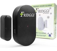 FRIDGGI - Alarma de Puerta de Nevera con retraso, bajo/Fuerte de 80 dB a 110 dB, Timbre de Puerta de congelador Cuando se Deja Abierto, 60 Segundos, 120 Segundos, 180 Segundos recordatorios