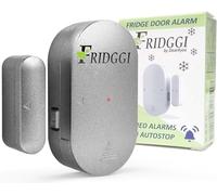 FRIDGGI - Alarma de Puerta del congelador, Alarma de Puerta del refrigerador con retraso, 60 Segundos de retraso, 80 dB a 110 dB (Gris)