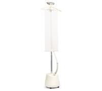 Fridja F1200 - Plancha de Vapor Vertical con Cepillo de Vapor de alta eficacia, depósito de 3 litros, Vaporizador de 2 modos, barra extensible, Centro de Planchado para todos los tejidos, color blanco