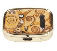 Fridolin 18282 Klimt Thuya - Caja de píldoras, de Metal, 5,1 x 3,6 x 1,8 cm, Multicolor